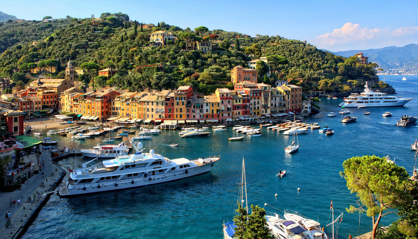 Scenic international travel destination